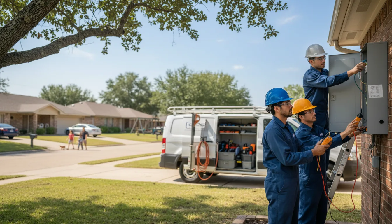 Certified electrician providing emergency electrical services in Rowe, NM